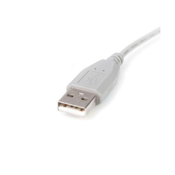 （まとめ） StarTech.com USB2.0ケーブル 3m Type A（オス）-Mini B（オス） グレー USB2HABM101本 (×5セット)