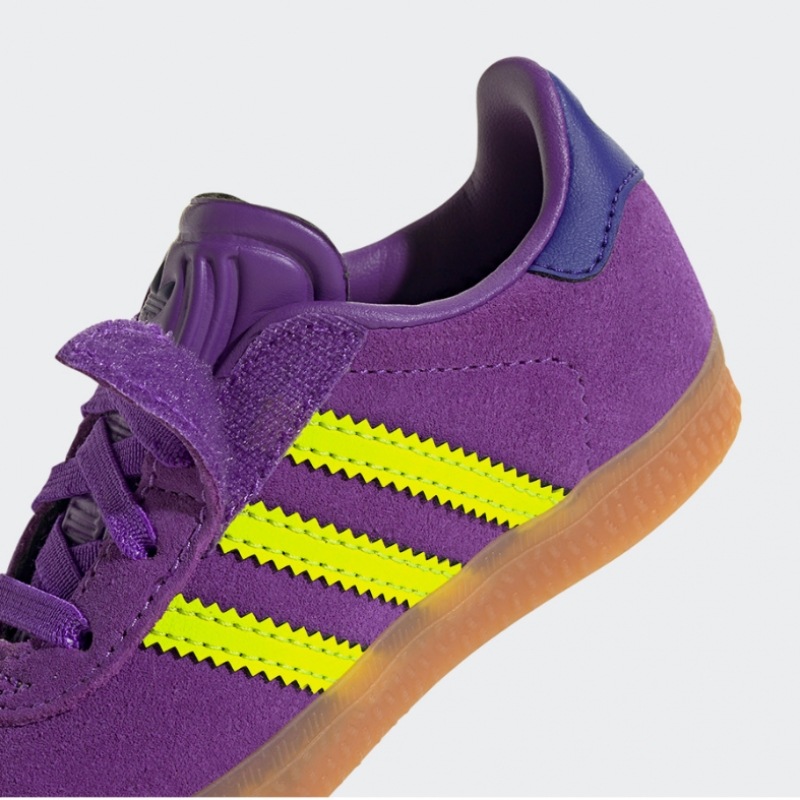 アディダスガゼル CF EL I JP7136-ACTPUR/SYELLO/CPURPL