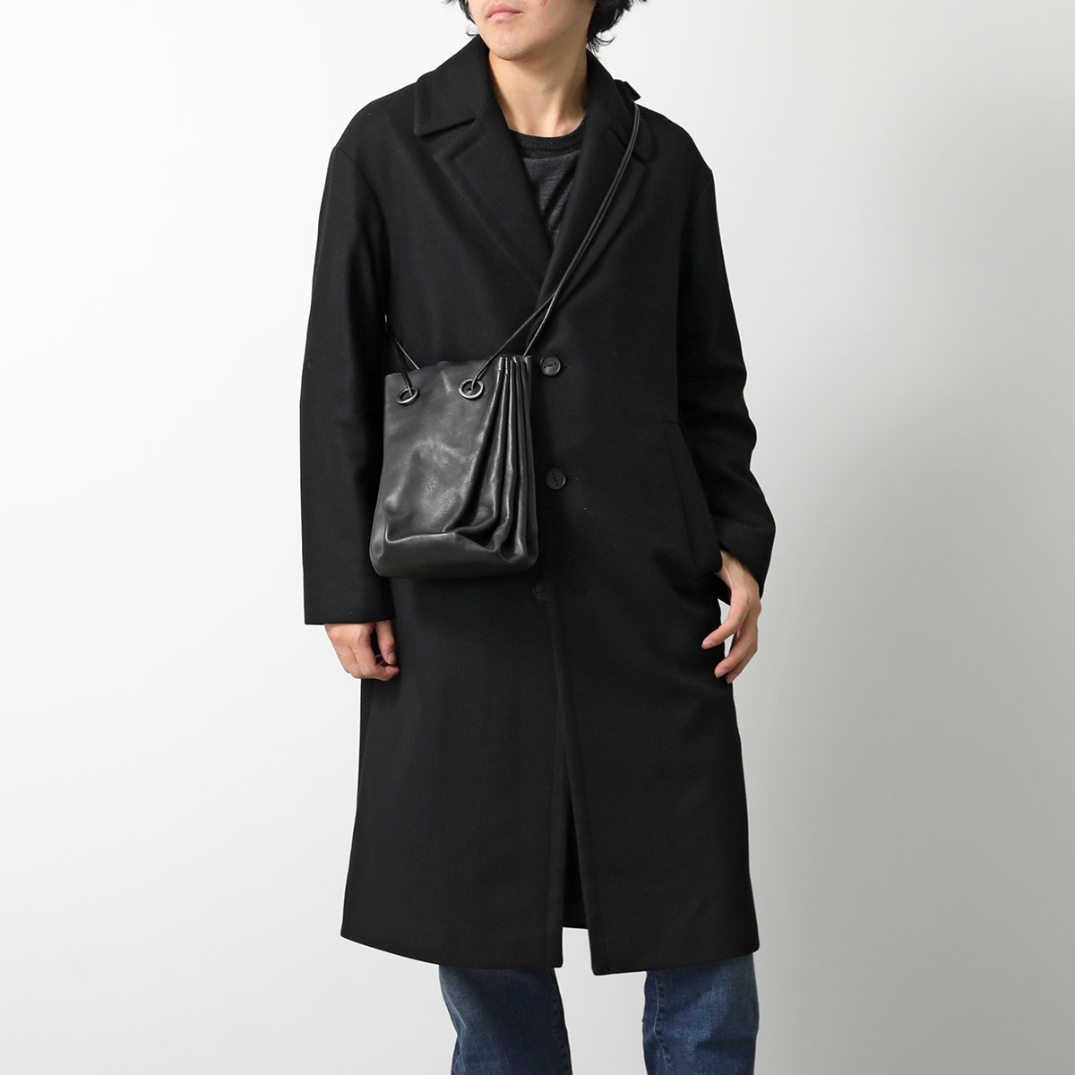TAGLIOVIVO タリオヴィヴォ ショルダーバッグ CASPER メンズ クロスボディ レザー アンティークメタル CULATTA/BLACK