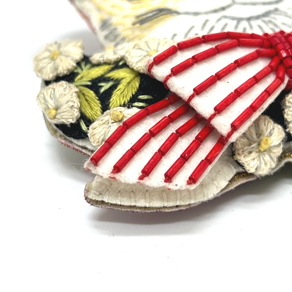 ブローチ ヒグチユウコ 猫 刺繍 アクセサリー キャンバス マルチカラー