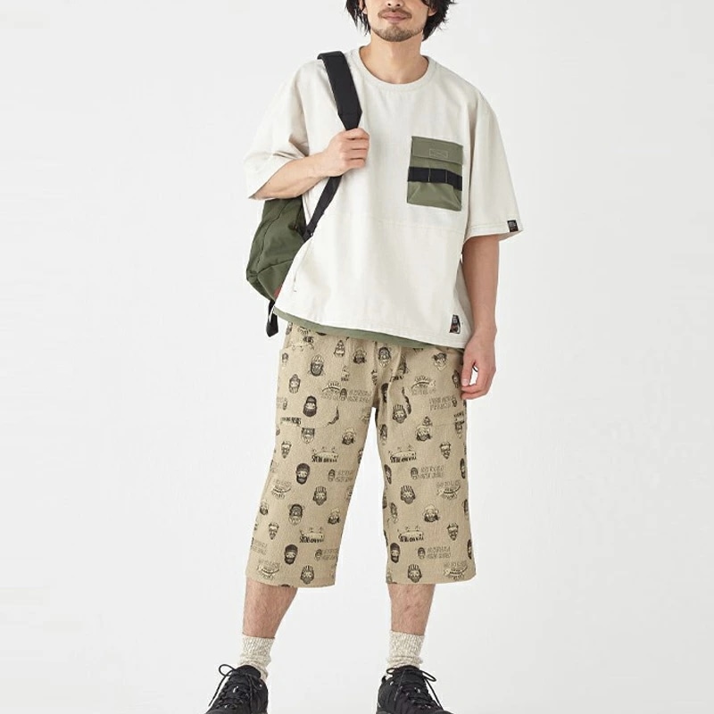 クリフメイヤー KRIFF MAYER ROKXコラボ布帛Tシャツ MENS メンズ 半袖 カットソー トップス クリフメイヤー KRIFF MAYER ROKXコラボ布帛Tシャツ MENS メンズ 半袖 カットソー トップス