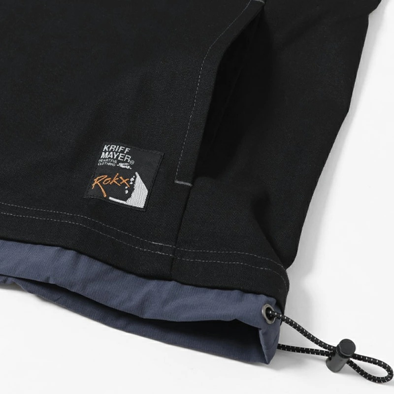 クリフメイヤー KRIFF MAYER ROKXコラボ布帛Tシャツ MENS メンズ 半袖 カットソー トップス クリフメイヤー KRIFF MAYER ROKXコラボ布帛Tシャツ MENS メンズ 半袖 カットソー トップス