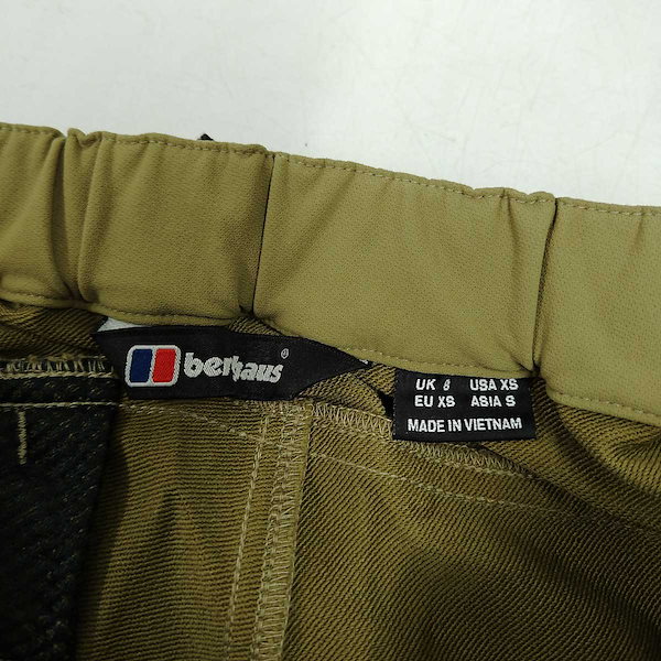 【中古】 バーグハウス W BASIC ストレッチ パンツ 14037 カーキ J0509 berghaus アウトドア 登山 クライミング