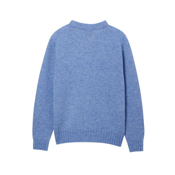 (ヘッジスレディース) 24FW シャギードッグクルーネックセーターブルー HSSW4D920B2