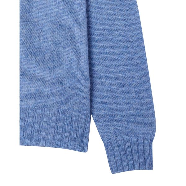 (ヘッジスレディース) 24FW シャギードッグクルーネックセーターブルー HSSW4D920B2