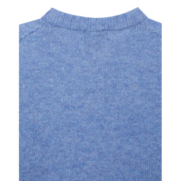 (ヘッジスレディース) 24FW シャギードッグクルーネックセーターブルー HSSW4D920B2