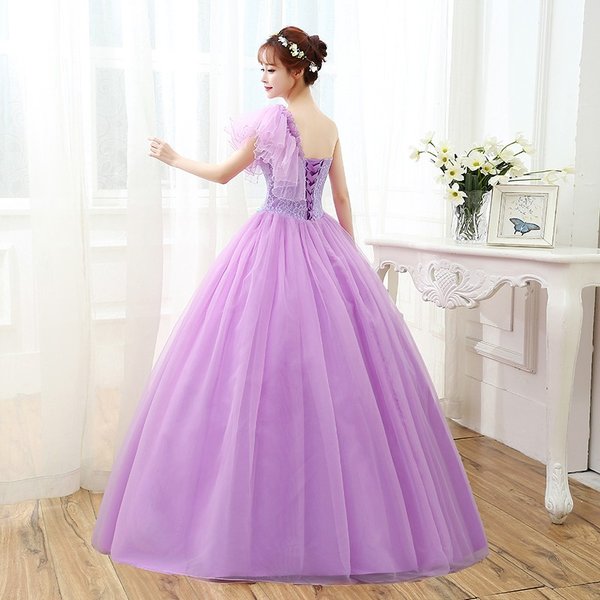 カラードレス パーティードレス 結婚式 おしゃれ 演奏会 花嫁 プリンセスライン 二次会 紫 披露宴 カラードレス パーティードレス 結婚式 おしゃれ 演奏会 花嫁 プリンセスライン 二次会 紫 披露宴