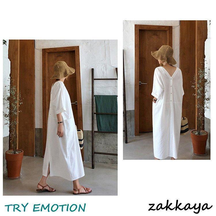 シャツワンピース レディース 40代 半袖 ワンピース 春 夏 無地 ワンピース マキシワンピース オシャレ 着痩せ 大きいサイズ 韓国風 30代 50代