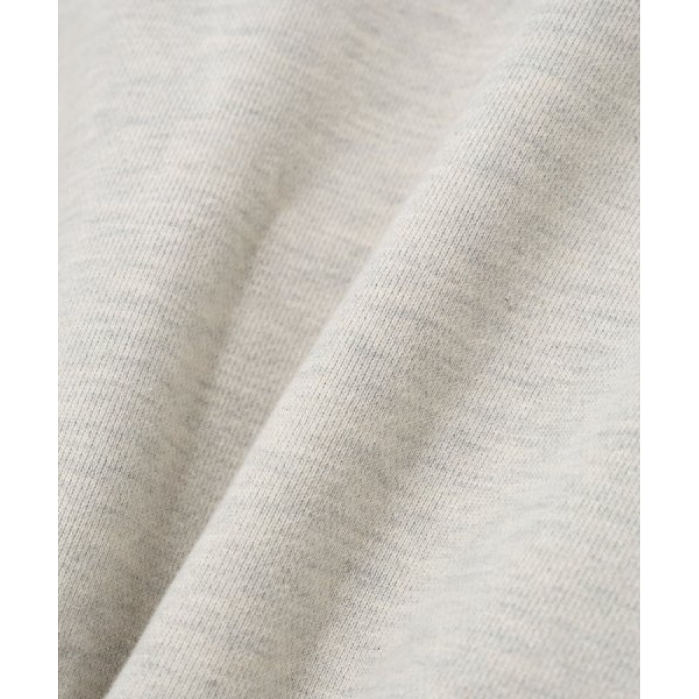 テオコットンオールデイフーディージップアップメランジアイボリー テオコットンオールデイフーディージップアップメランジアイボリー