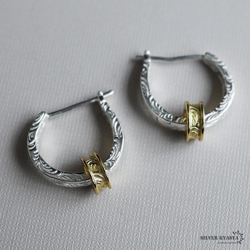 シルバー925 アラベスクピアス [ce326]