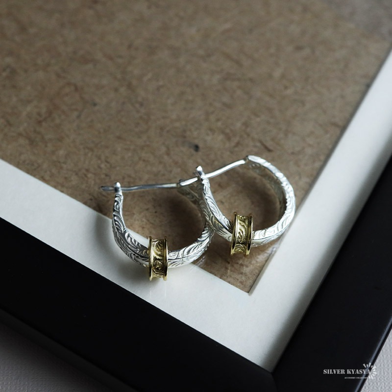 シルバー925 アラベスクピアス [ce326]