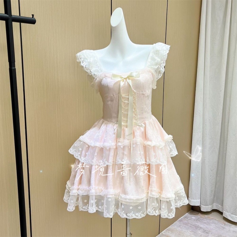 【急速発送】ロリータのかわいいケーキワンピース夏のポンポンスカートLoプリンセススカートウエストを収めてすっきりショート丈に秋の万能アイテム 【急速発送】ロリータのかわいいケーキワンピース夏のポンポンスカートLoプリンセススカートウエストを収めてすっきりショート丈に秋の万能アイテム