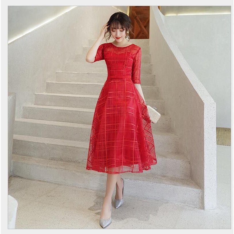 人気定番 ミモレドレス ウエディングドレス パーティードレス 10代 20代 30代40代 Aライン