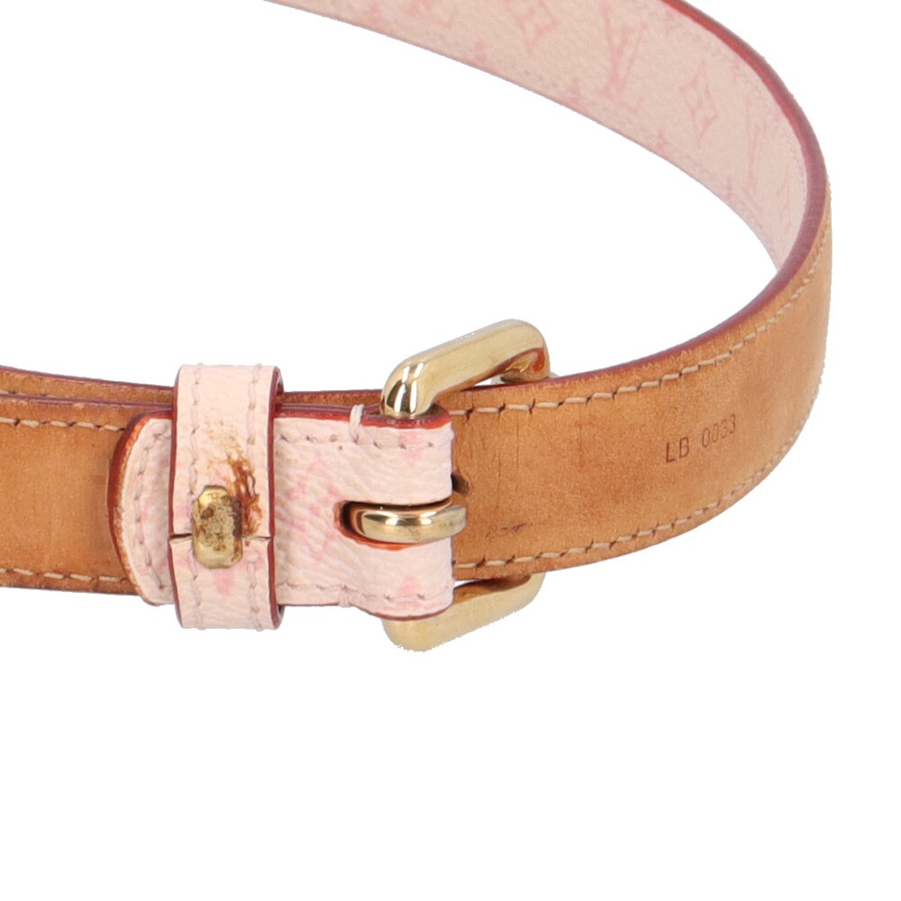 美品 ルイヴィトン サンチュール モノグラム チェリーブロッサム M9273W ルイヴィトン サンチュール モノグラムチェリーブロッサム ベルト PVC