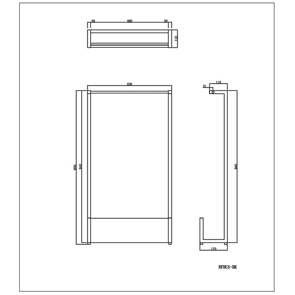 ハンギングアンブレラスタンド ブラック[お客様組立品]