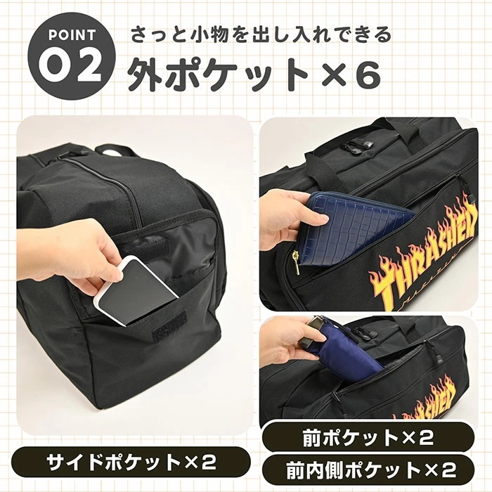 ボストンバッグ THRASHER スラッシャー 2WAY トラベル 旅行バッグ 旅行 修学旅行 ボストン 大容量 レディース メンズ 大人子供 男女兼用 ユニセックス キッズ 男子 女子 男の子 女 ボストンバッグ THRASHER スラッシャー 2WAY トラベル 旅行バッグ 旅行 修学旅行 ボストン 大容量 レディース メンズ 大人子供 男女兼用 ユニセックス キッズ 男子 女子 男の子 女