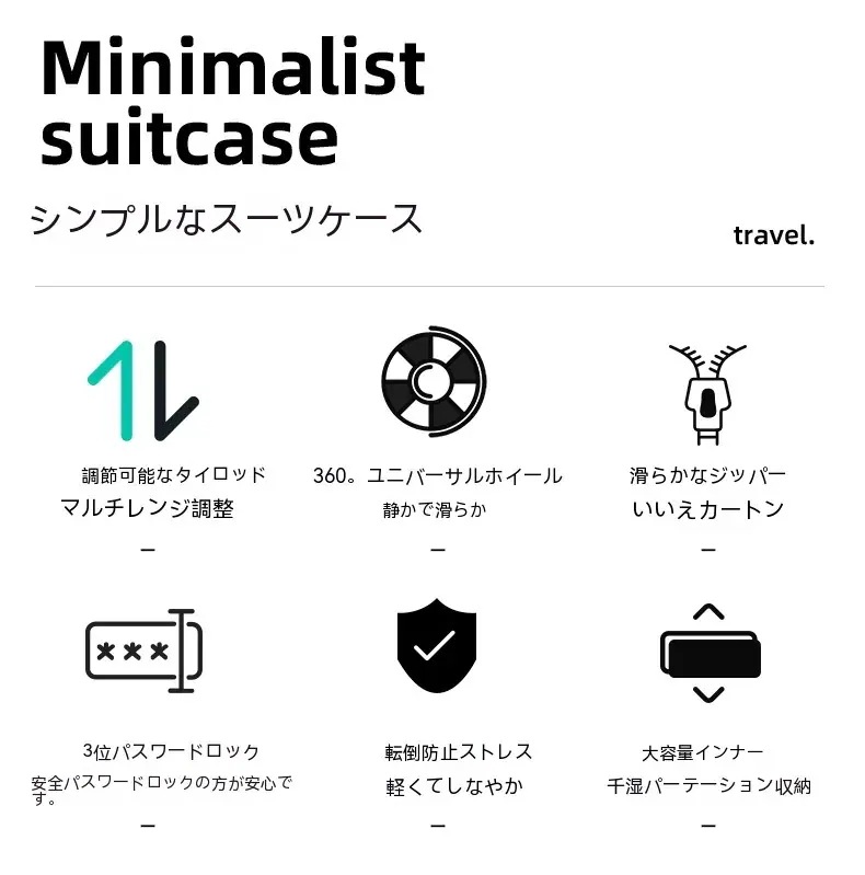 【本日限定収納ポーチ付き】スーツケース キャリーケース 機内持ち込み Sサイズ/Mサイズ/Lサイズ 多機能スーツケース USBポート付き 充電口 カップホルダー付き 超軽量 大容量