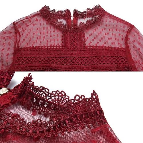 ワンピースパーティードレス韓国ドレスミニワンピ総レースオルチlャン可愛い花柄ドット柄ラウンドネック長袖ショート丈ミニ丈ティアード二次会ゲストパーティーシースルーシアーセクシー男ウケきれいめデートレディ ワンピースパーティードレス韓国ドレスミニワンピ総レースオルチlャン可愛い花柄ドット柄ラウンドネック長袖ショート丈ミニ丈ティアード二次会ゲストパーティーシースルーシアーセクシー男ウケきれいめデートレディ