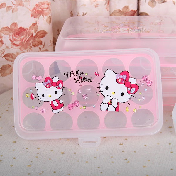 Qoo10] ハローキティ卵入れ蓋付きプラスチック目玉