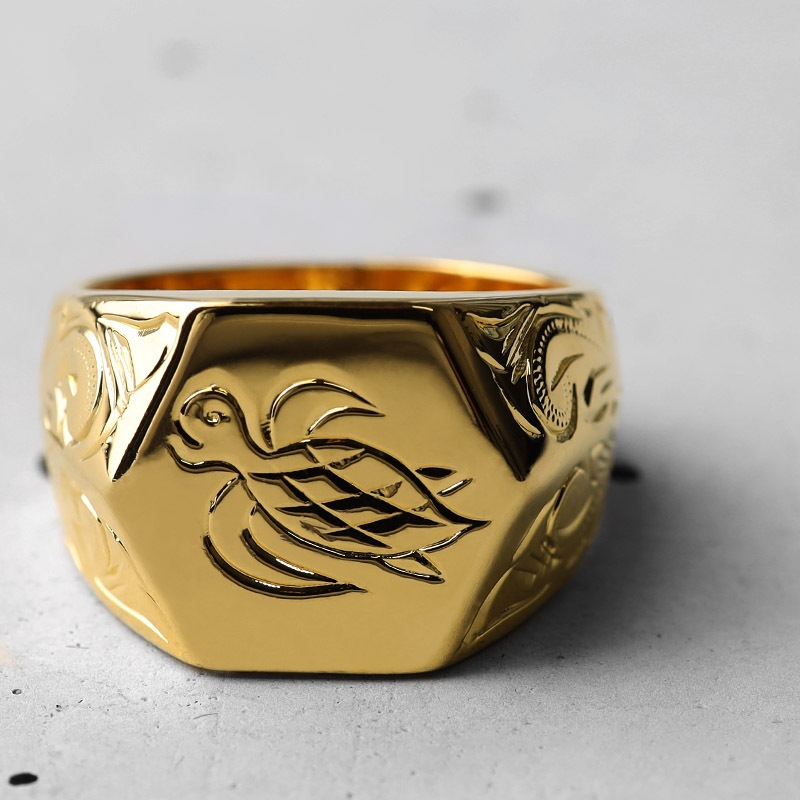 BFF 印台リング ウミガメ [bffr014-g-l]