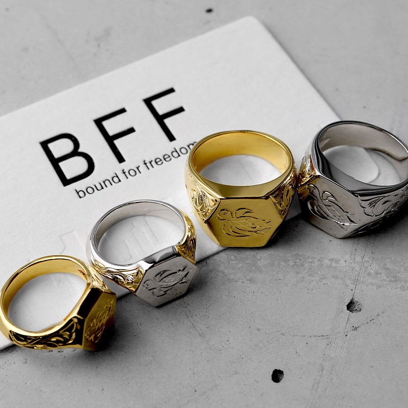 BFF 印台リング ウミガメ [bffr014-g-l]