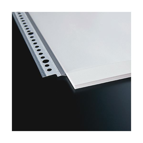 （まとめ） TANOSEE書類がたくさん入るクリアファイル用リフィル A4タテ 2430穴 0.12mm1セット（150枚：50枚3パック） 5セット