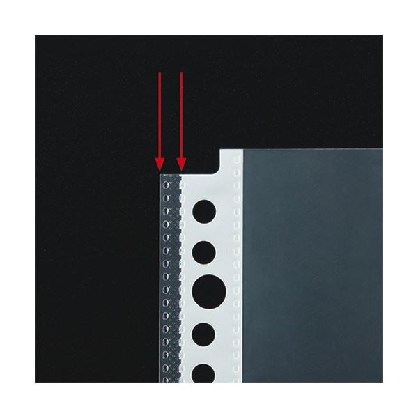 （まとめ） TANOSEE書類がたくさん入るクリアファイル用リフィル A4タテ 2430穴 0.12mm1セット（150枚：50枚3パック） 5セット