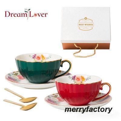 [高品質]コーヒーカップ ソーサー 6点セット おしゃれ ティーカップ 可愛い 無地 雑貨 珈琲マグ コーヒーソーサー プレート スプーン 母の日 結婚祝い お祝い おしゃれ