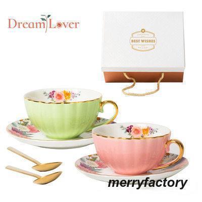 [高品質]コーヒーカップ ソーサー 6点セット おしゃれ ティーカップ 可愛い 無地 雑貨 珈琲マグ コーヒーソーサー プレート スプーン 母の日 結婚祝い お祝い おしゃれ