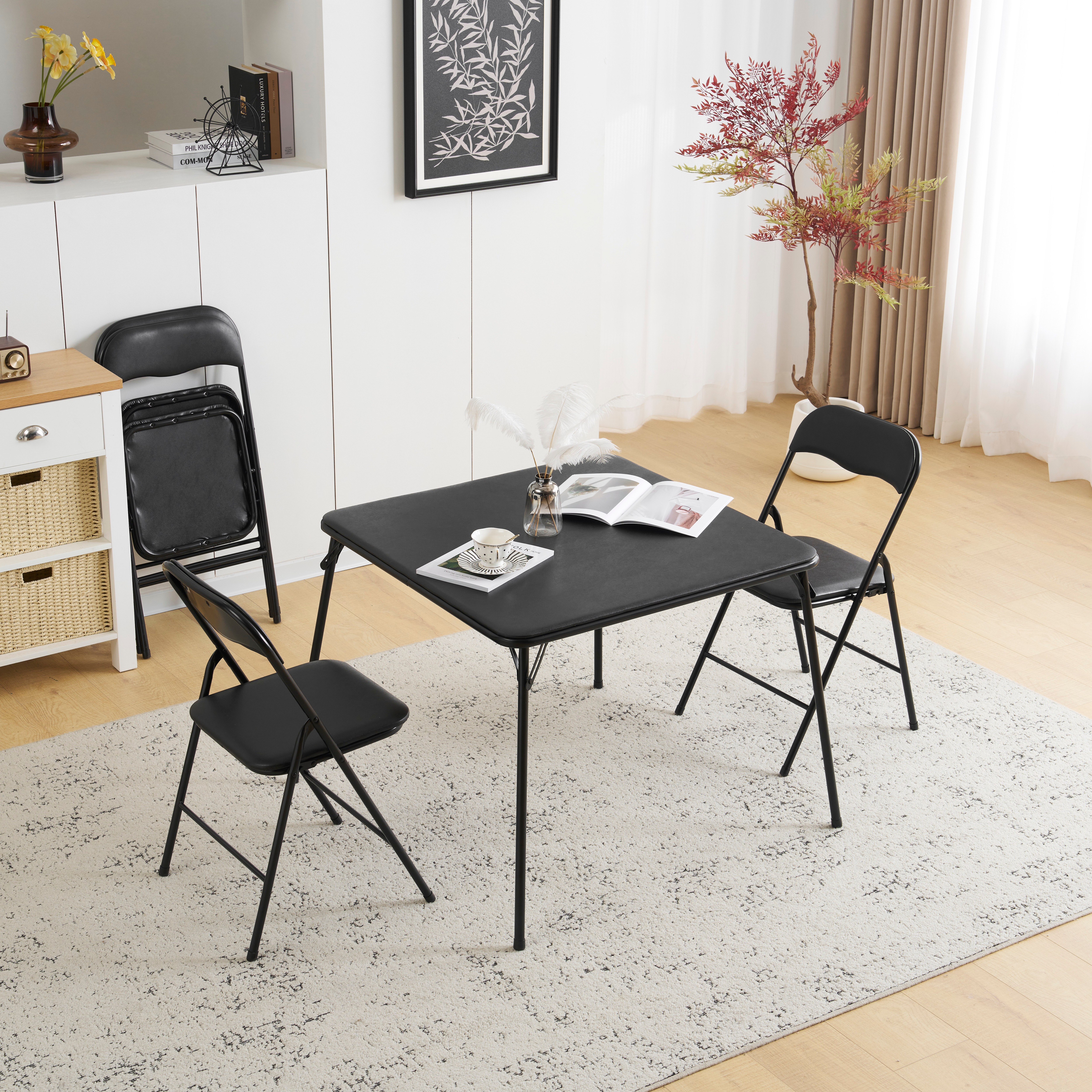 国内発送】折りたたみテーブル 食卓 麻雀卓 ダイニングテーブル 四人用