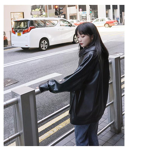 Qoo10] レザージャケット レディース ライダース