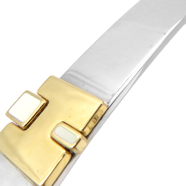 エルメス HERMES バレッタ アイリーン GM メタル GP シルバーXゴールド