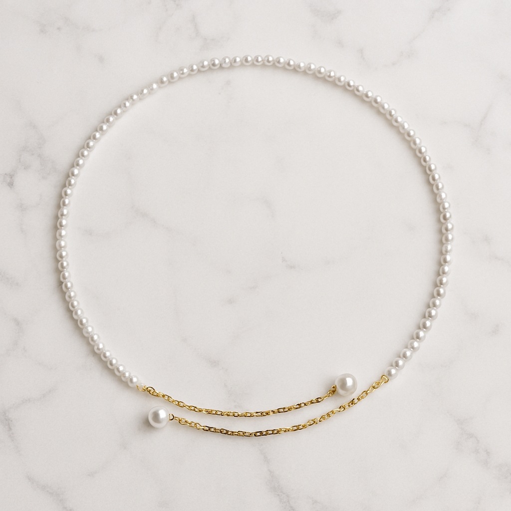 18K リアルゴールド 天然淡水パールネックレス ジュエリー ラウンドパール: 3.00~4.50mm 18K リアルゴールド 天然淡水パールネックレス ジュエリー ラウンドパール: 3.00~4.50mm