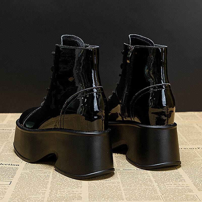 ブーツ レディース 厚底 ショートブーツ レースアップブーツ ヒール11cm 厚底 ショート ブーツ/卒業式袴ブーツ エンジニアブーツ ブーツ 編み上げブーツ スクエアトゥ 厚底ブーツレディース シ ブーツ レディース 厚底 ショートブーツ レースアップブーツ ヒール11cm 厚底 ショート ブーツ/卒業式袴ブーツ エンジニアブーツ ブーツ 編み上げブーツ スクエアトゥ 厚底ブーツレディース シ