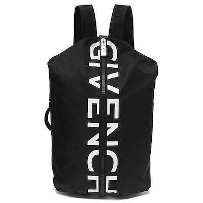 ◼️ ✨大特価✨GIVENCHYストライプ　ブラック×ホワイトバックパック極美品 Qoo10] GIVENCHY リュック バックパック G ジップ ロゴ : メンズバッグ