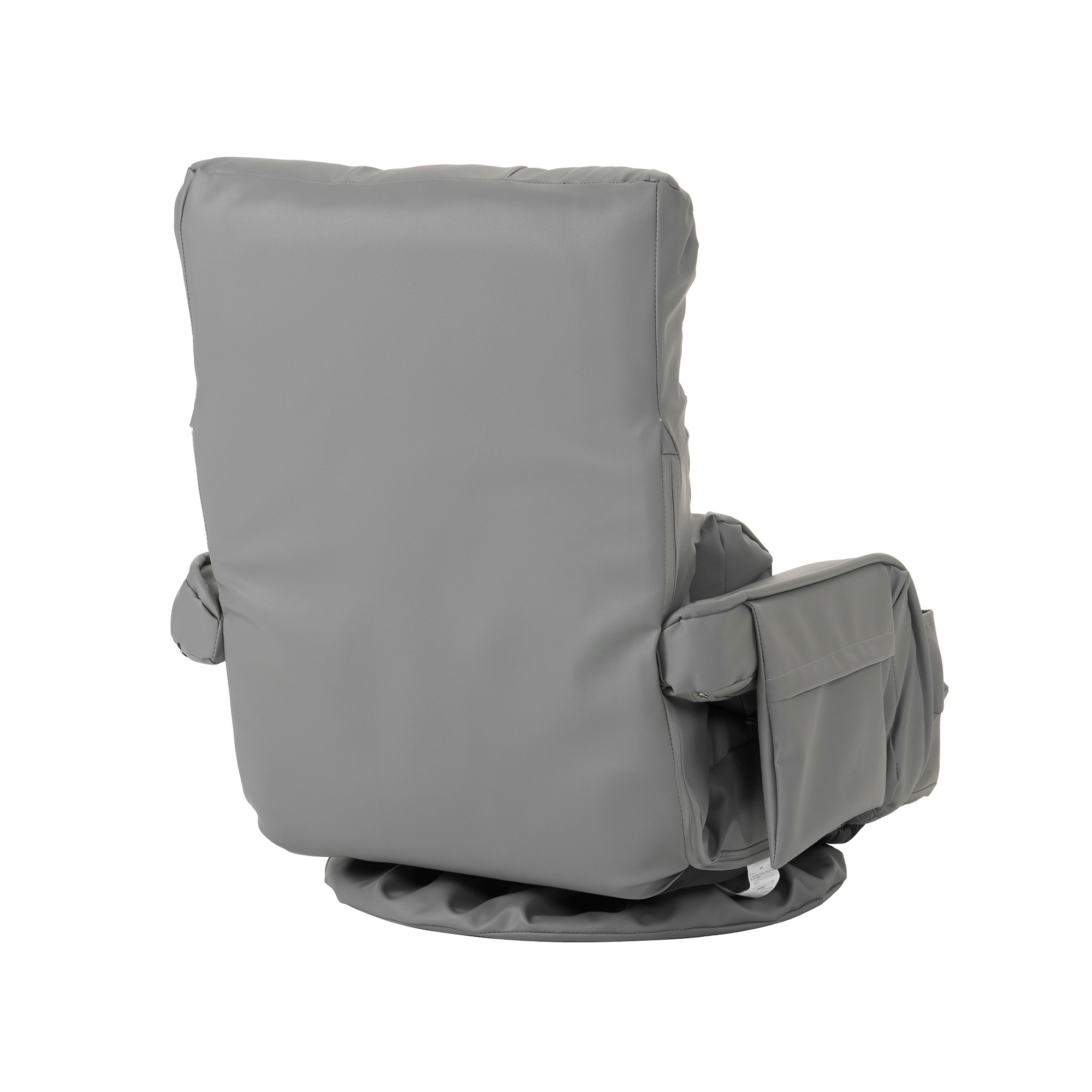 【国内発送.送.料.無.料！】【PUレザー】回転式座椅子 肘掛け 座いす ハイバック 1人掛けソファー リクライニング ソファー リラックスチェア フロア 折りたたみ リクライニングチェアー ファブリ