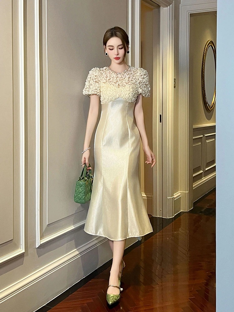 2024夏新品 花びら飾り マーメイド ワンピース ドレス パーティー キャバ 大人 同窓会 披露宴 卒業式 結婚式 演奏会 ウェディング 二次会 2024夏新品 花びら飾り マーメイド ワンピース ドレス パーティー キャバ 大人 同窓会 披露宴 卒業式 結婚式 演奏会 ウェディング 二次会