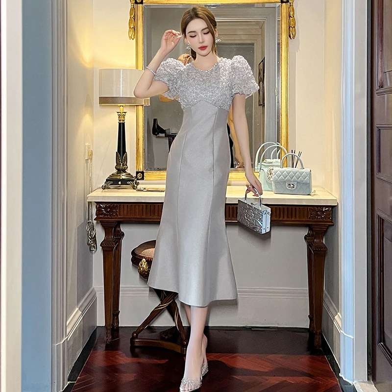 2024夏新品 花びら飾り マーメイド ワンピース ドレス パーティー キャバ 大人 同窓会 披露宴 卒業式 結婚式 演奏会 ウェディング 二次会 2024夏新品 花びら飾り マーメイド ワンピース ドレス パーティー キャバ 大人 同窓会 披露宴 卒業式 結婚式 演奏会 ウェディング 二次会