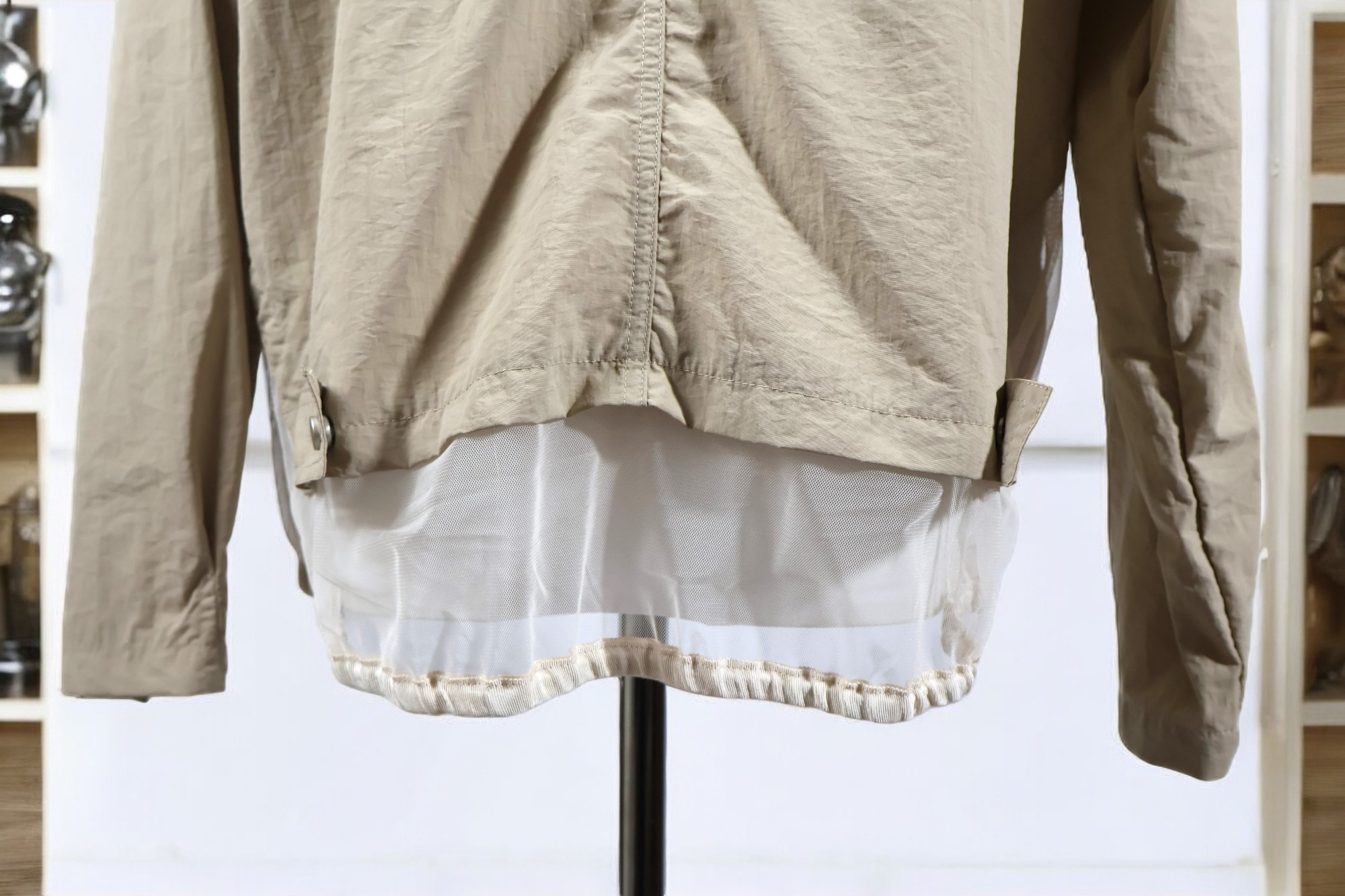 オーガンジーマウンテンパーカー(ベージュ) オーガンジーマウンテンパーカー(ベージュ)