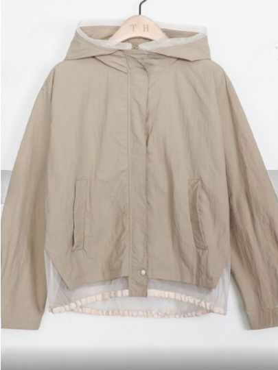 オーガンジーマウンテンパーカー(ベージュ) オーガンジーマウンテンパーカー(ベージュ)