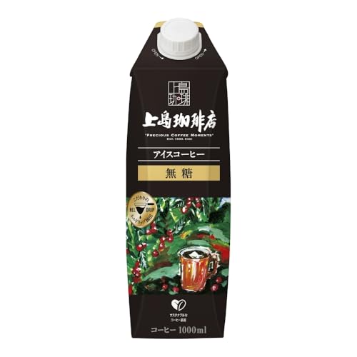 上島珈琲店 アイスコーヒー 無糖 紙パック 1000ml×12本
