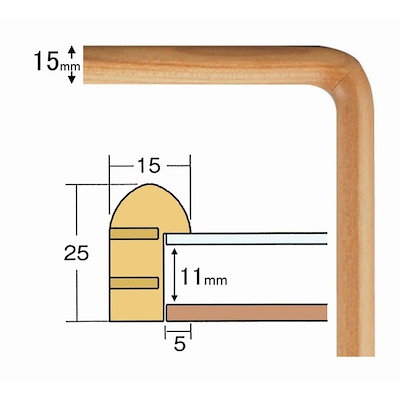 特価高品質 [長方形額]木製フレーム 角丸仕様/縦横 : ホビー・コスプレ 2023新作