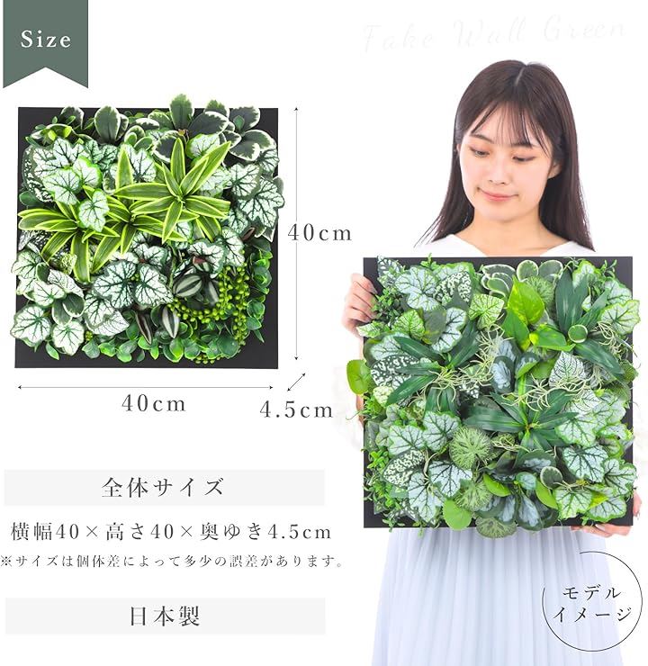 フェイクウォールグリーン インテリア 光触媒加工 抗菌消臭 日本製 壁掛け 観葉植物 Spring Awakening フェイクウォールグリーン インテリア 光触媒加工 抗菌消臭 日本製 壁掛け 観葉植物 Spring Awakening