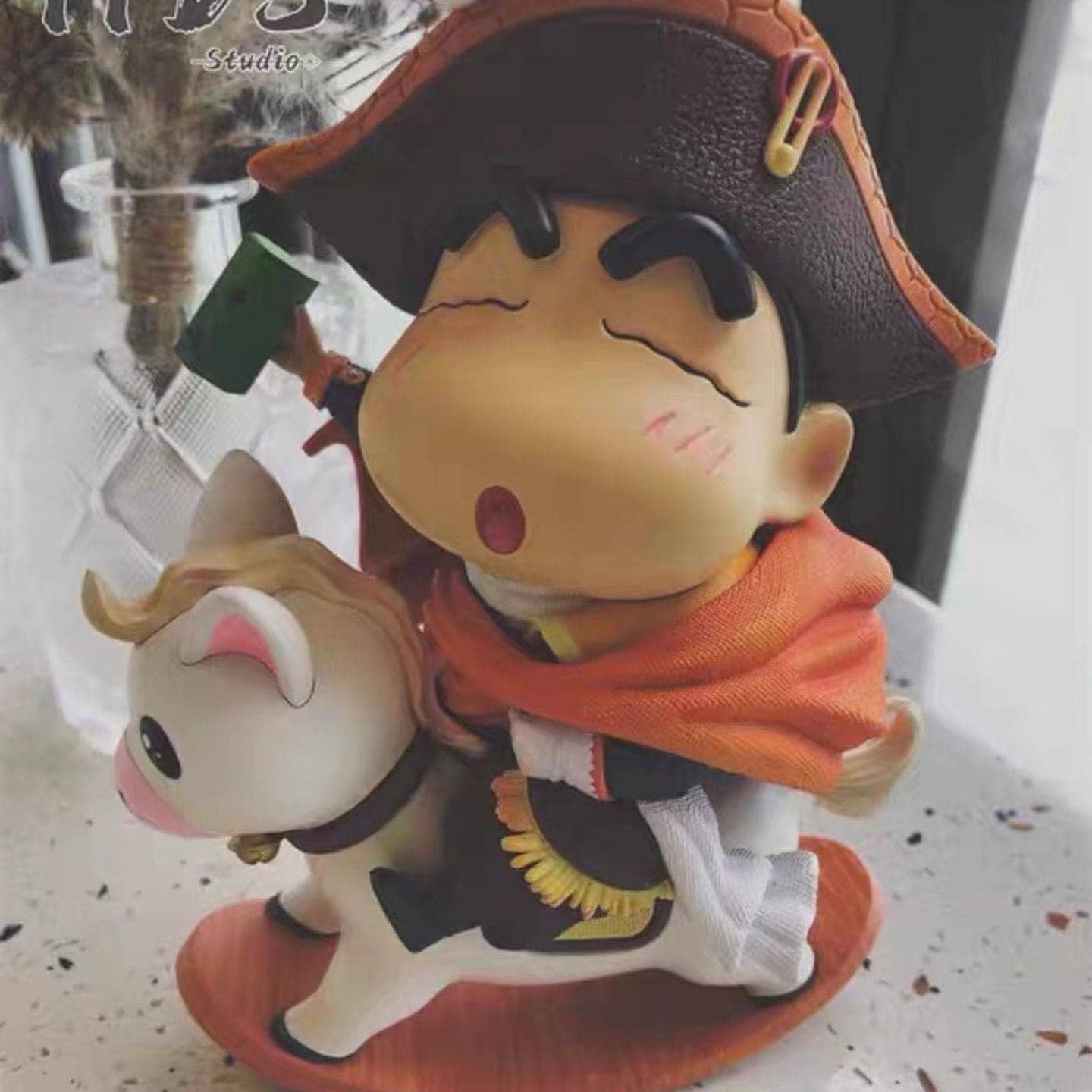 版ナポレオン騎馬しんちゃんがgkトロイの木馬白置物アニメモデルを手に入れた 版ナポレオン騎馬しんちゃんがgkトロイの木馬白置物アニメモデルを手に入れた