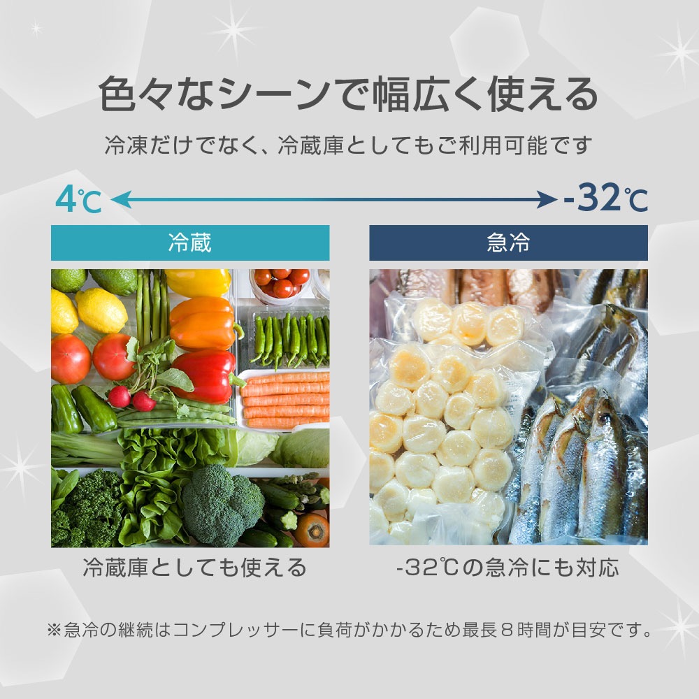 冷凍庫 254L ノンフロン 上開き JF254ML01WH