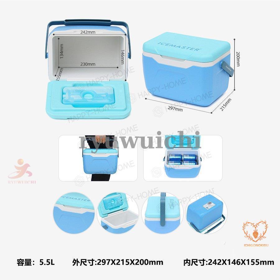 クーラーボックス 5.5L保冷力 おしゃれ かわいい 部活 釣り 小型 キャンプ運動会海水浴