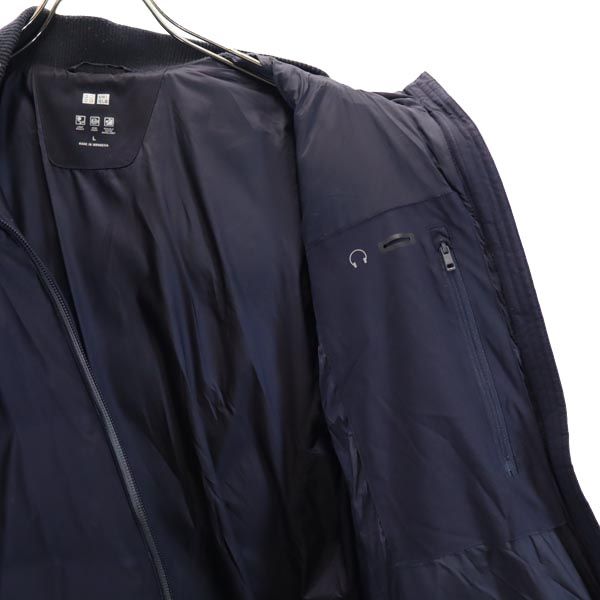 シームレス ダウンジャケット L ネイビー レディース シームレス ダウンジャケット L ネイビー レディース