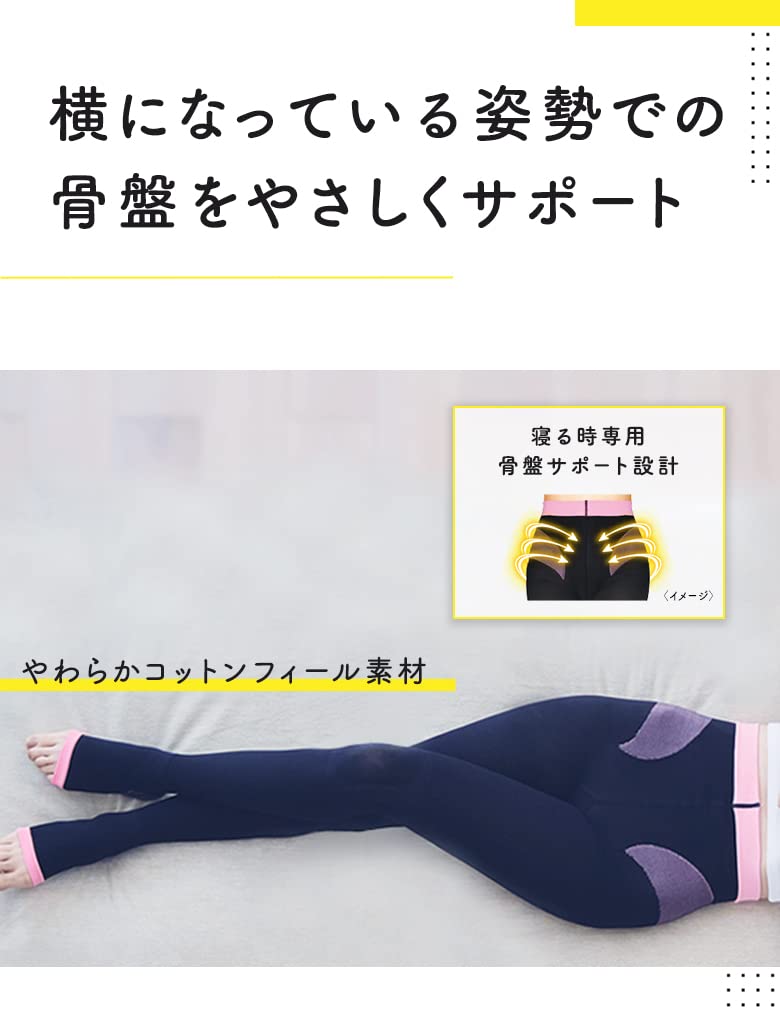 メディキュット 骨盤矯正 着圧ソックス 寝ながら ボディシェイプ スパッツ 骨盤サポート M×2
