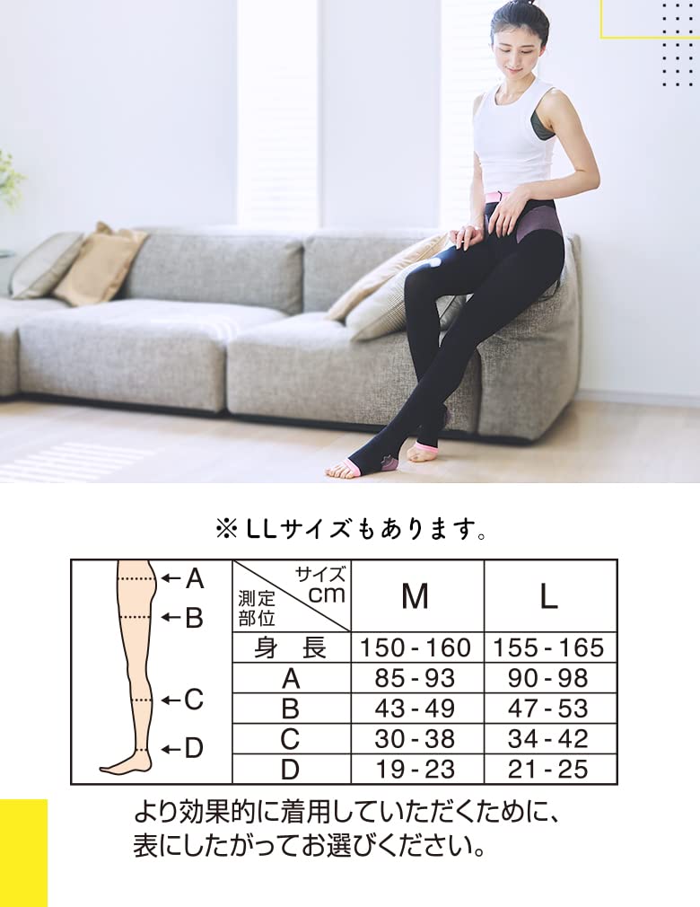 メディキュット 骨盤矯正 着圧ソックス 寝ながら ボディシェイプ スパッツ 骨盤サポート M×2