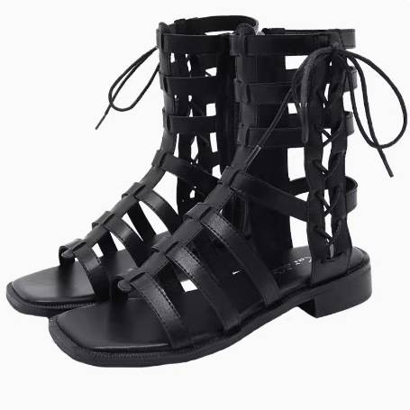 レディース サンダル レースアップシューズ ローヒール 靴 くつ シューズ レディースシューズ 痛くない 歩きやすい 履きやすい 疲れにくい 美脚 脚長 かわいい 大人可愛い きれいめ シンプル カジ